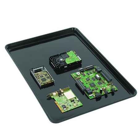 Bsc Preferred 18 x 26 x 1 1/8'' ESD Black Tray BUY00039125